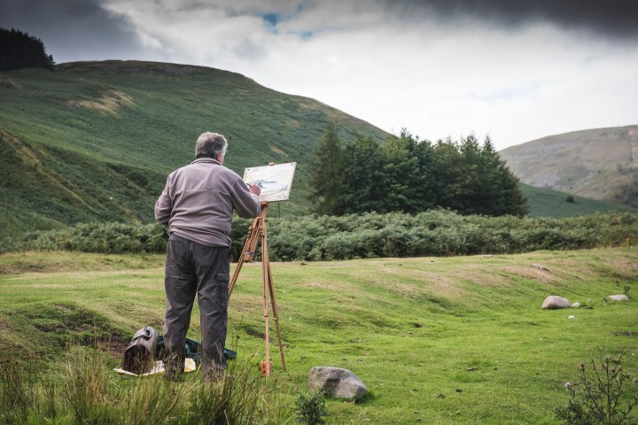Footsteps art walk in Northumberland