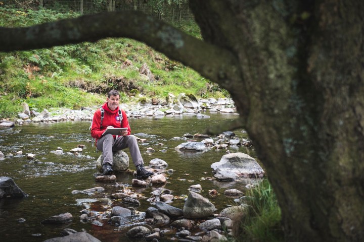 Footsteps art walk in Northumberland