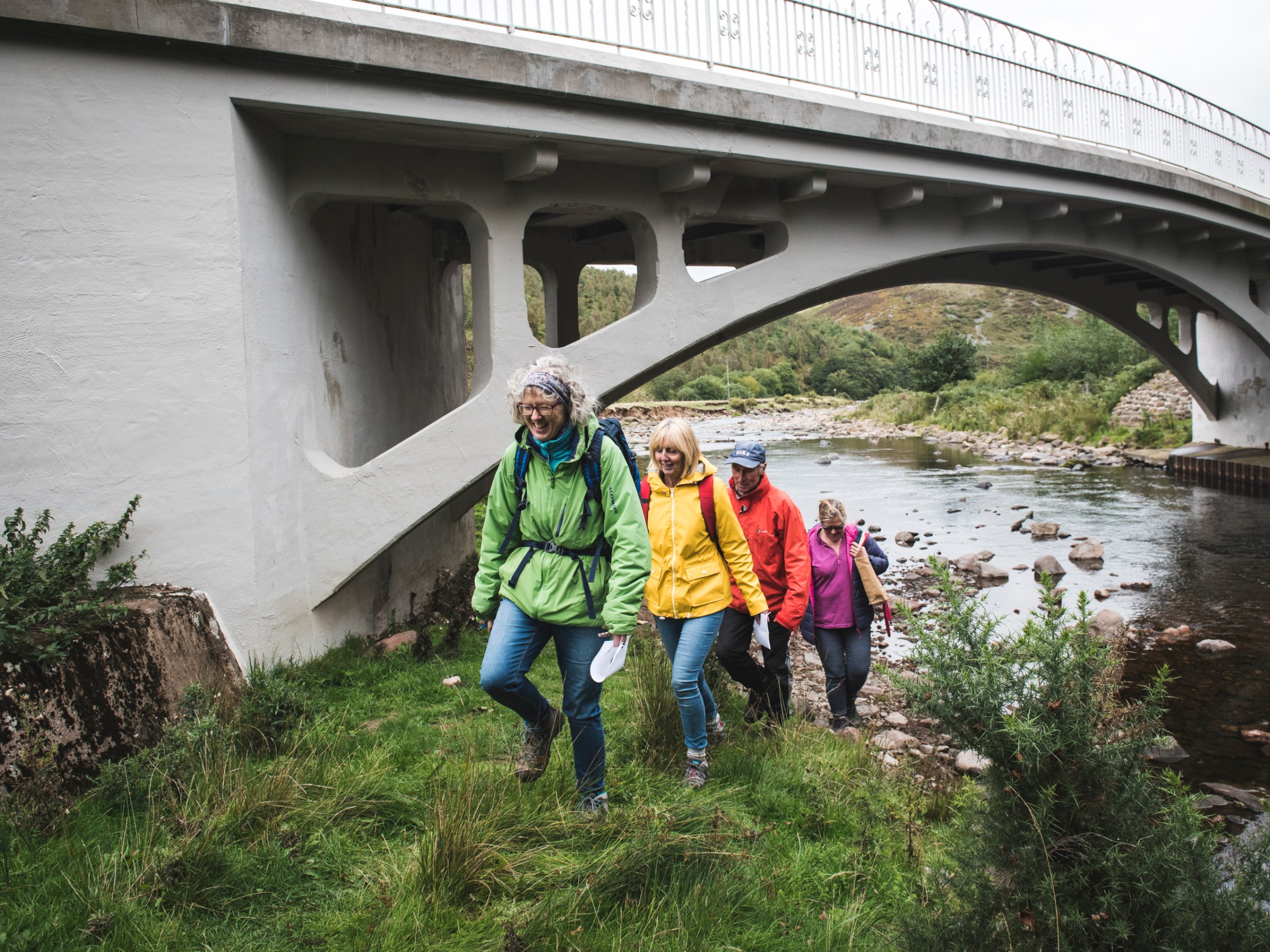 Footsteps art walk in Northumberland