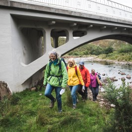Footsteps art walk in Northumberland