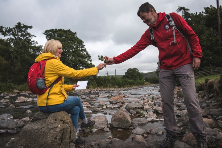 Footsteps art walk in Northumberland