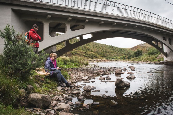 Footsteps art walk in Northumberland