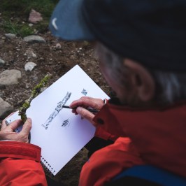 Footsteps art walk in Northumberland