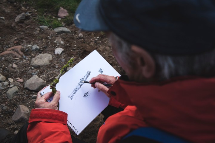 Footsteps art walk in Northumberland