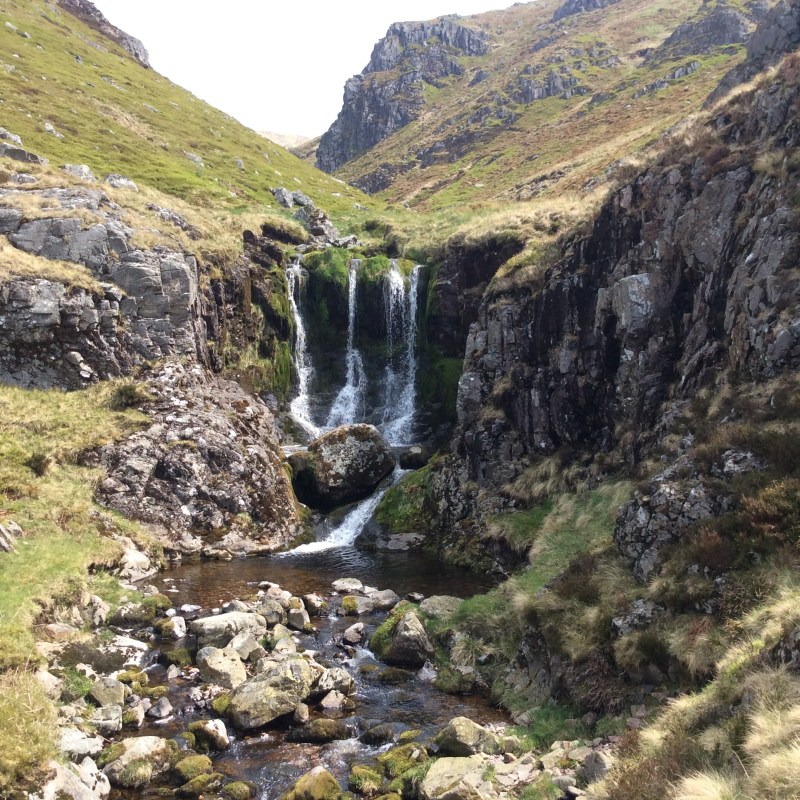 College Valley waterfall in Northumberland